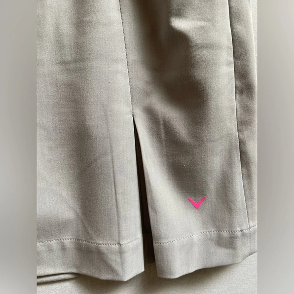Callaway Opti Dry Grey Pleated Golf  Skirt Skort Sz 10 - Picture 3 of 12